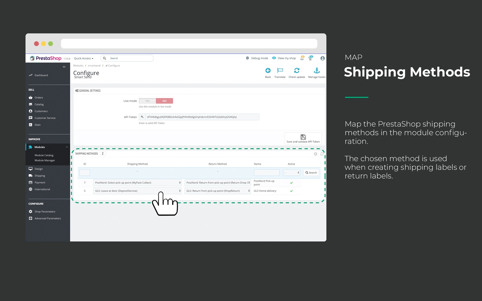 Add shipping methods using Smart Send
